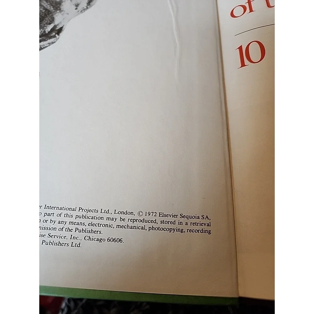 Encyclopedia of the Animal World Vol 10 Vtg 1972 Golden Eagle - Hookworms